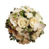 Hvid brudebuket med lækre blomster der passer til ethvert bryllup, engel og stadig noget særligt.